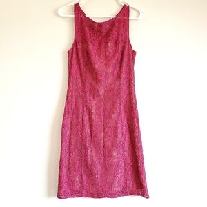 Armani Exchange burgundy lace dress sz 8